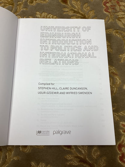 Introduction to Politics and International Relations compiled for Stephen Hill et al. (2018)