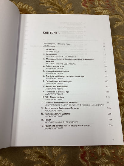 Introduction to Politics and International Relations compiled for Stephen Hill et al. (2018)