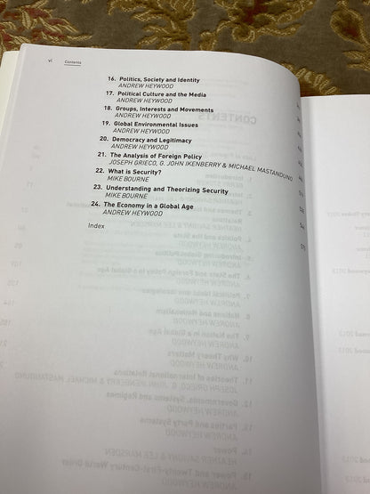 Introduction to Politics and International Relations compiled for Stephen Hill et al. (2018)