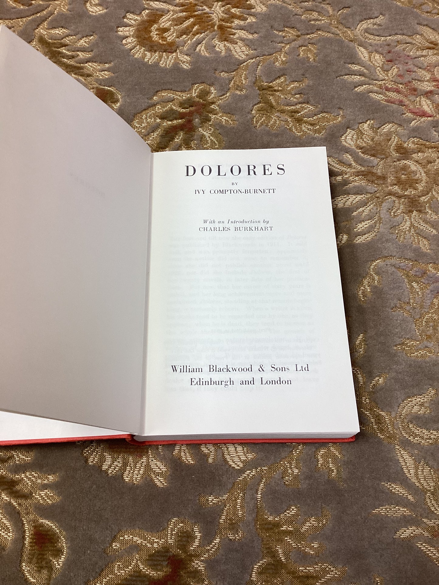 Dolores by Ivy Compton-Burnett (1971)
