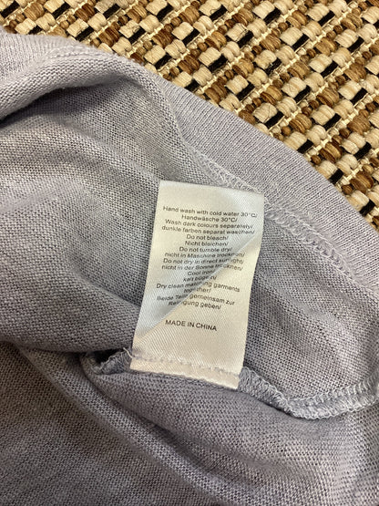 Poetry Blue Linen Knit Top Size 12