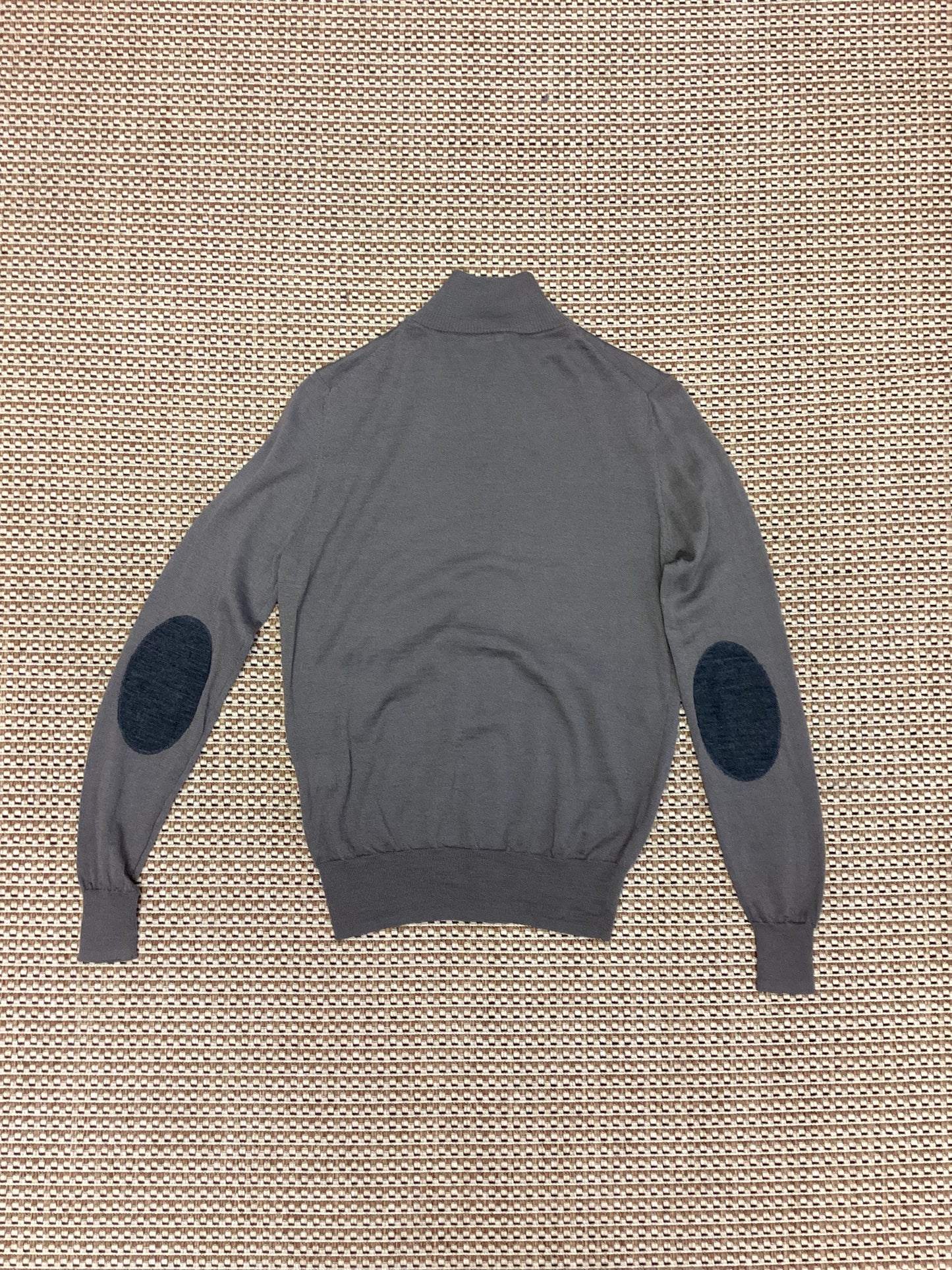 Paolo Pecora Milano Taupe Brown Merino Wool Cardigan Size S