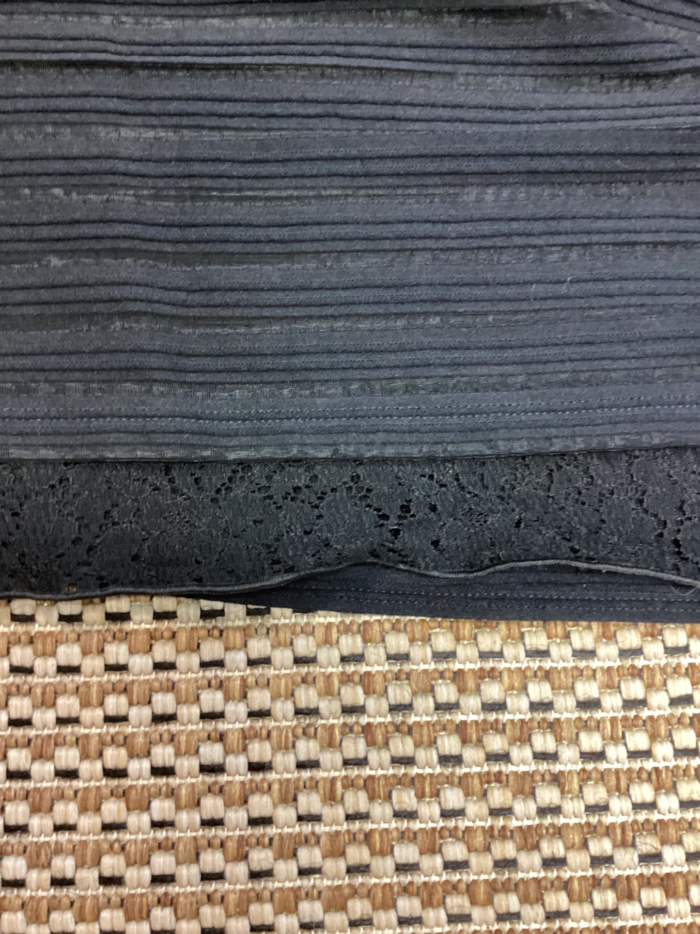 Max Mara Black Textured T shirt Size M