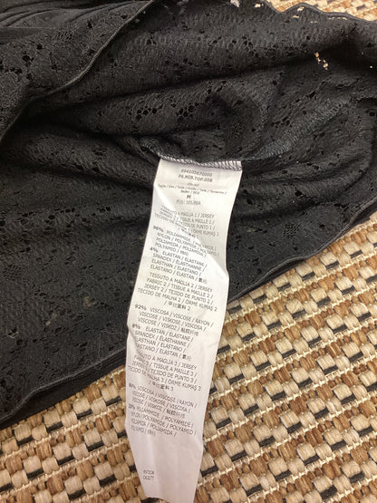 Max Mara Black Textured T shirt Size M