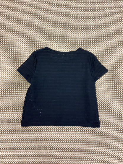 Max Mara Black Textured T shirt Size M