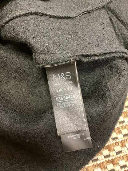 Marks and Spencer Black Wool-Blend Cardigan Size 10