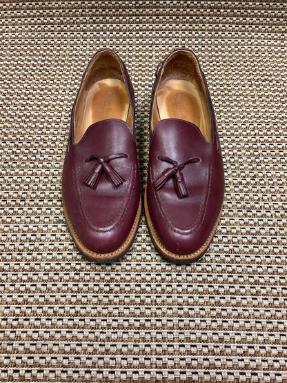 Oliver Spencer Burgundy Leather Loafers Size 10