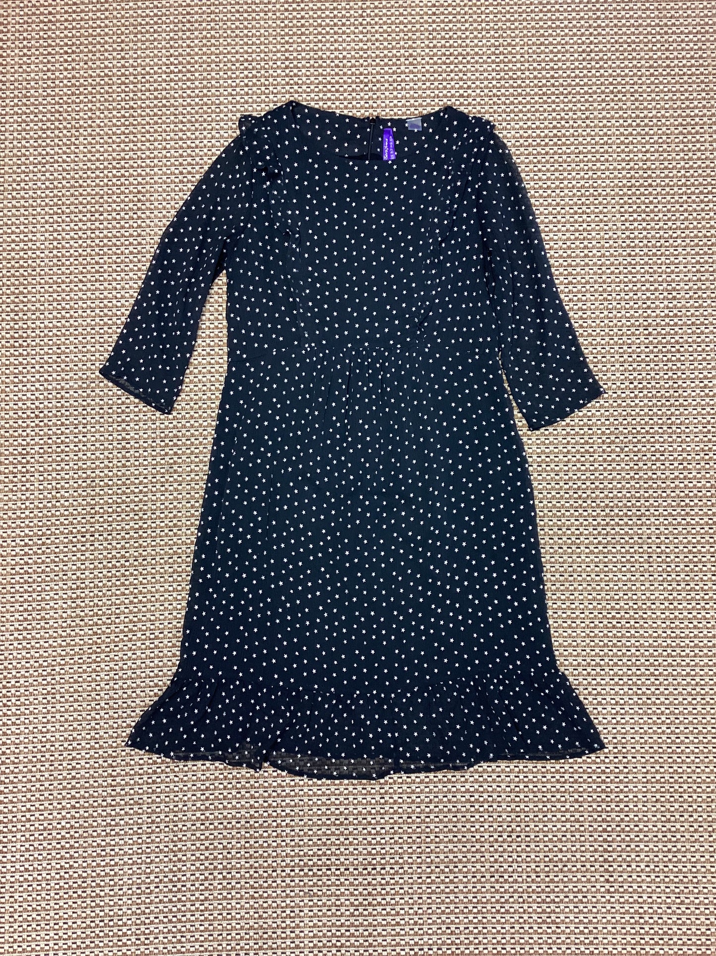 Seraphine Black & Silver Patterned Nursing Dress Size 10