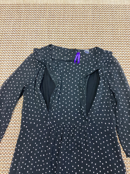 Seraphine Black & Silver Patterned Nursing Dress Size 10