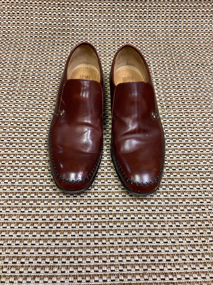 Cheany Brown Handcrafted Leather Loafers Size 12