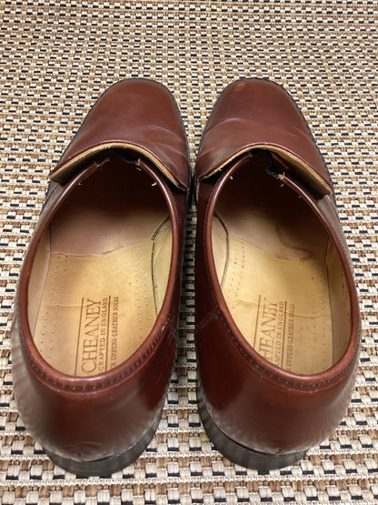 Cheany Brown Handcrafted Leather Loafers Size 12