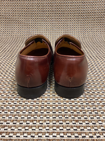 Cheany Brown Handcrafted Leather Loafers Size 12