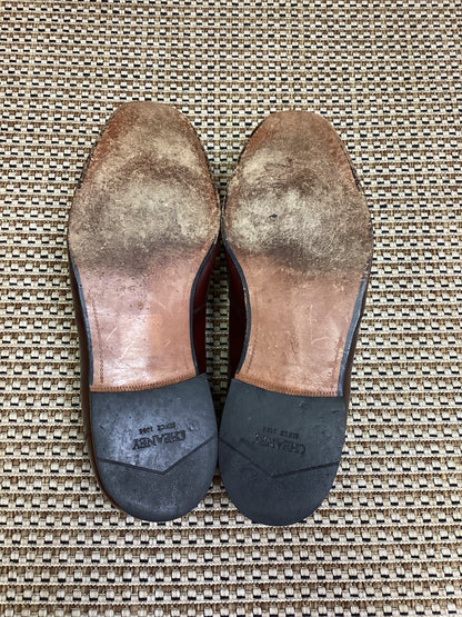 Cheany Brown Handcrafted Leather Loafers Size 12