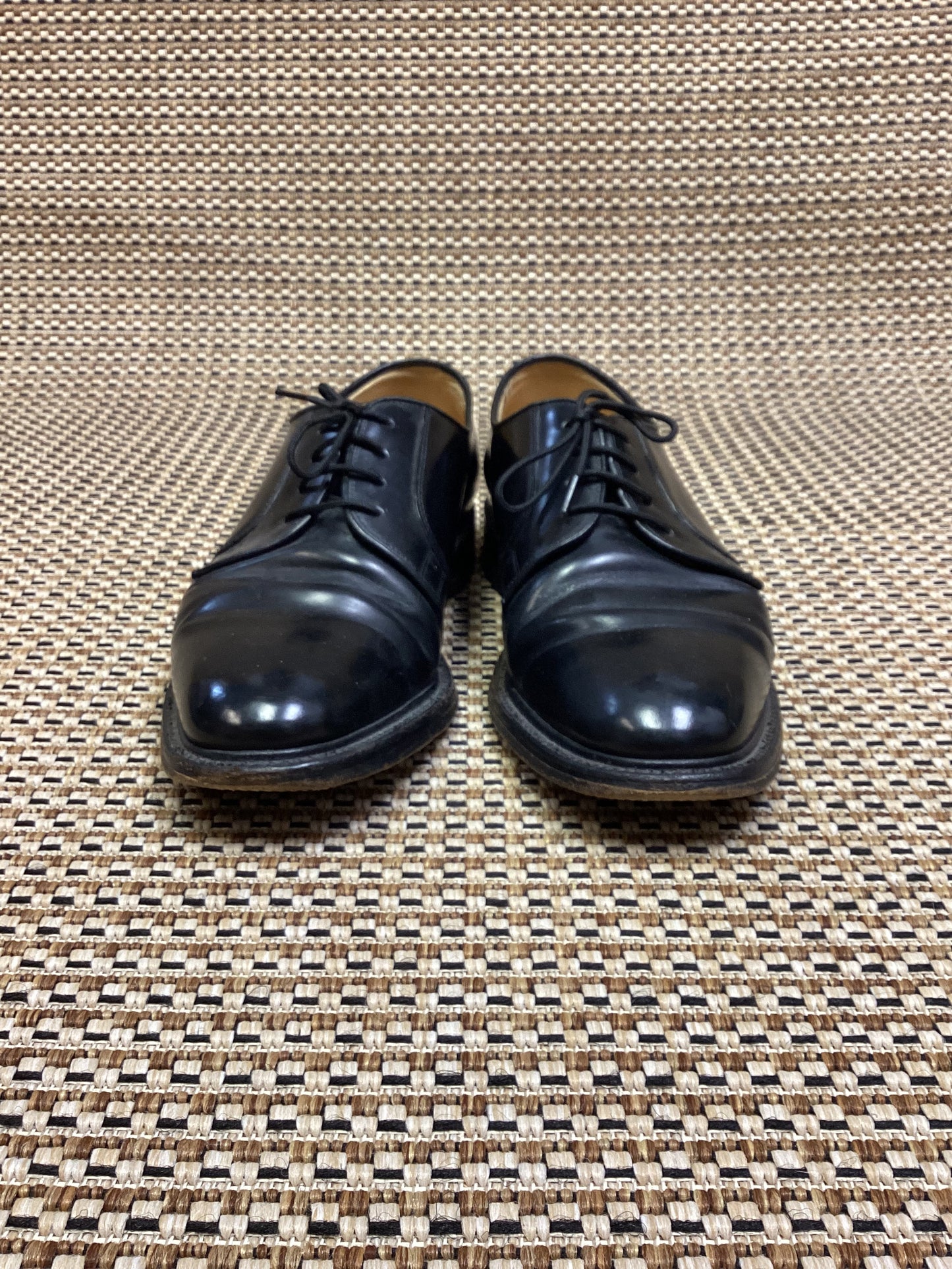 Loake Black Leather Oxfords Size 8.5