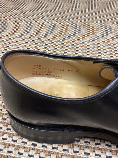 Loake Black Leather Oxfords Size 8.5