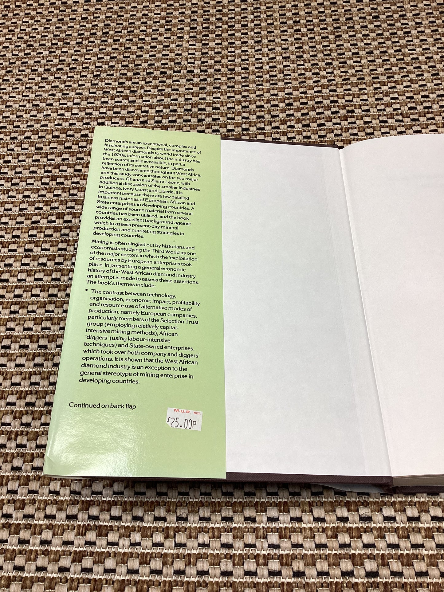 West African Diamonds 1919-83: An Economic History by Peter Greenhalgh (1985)
