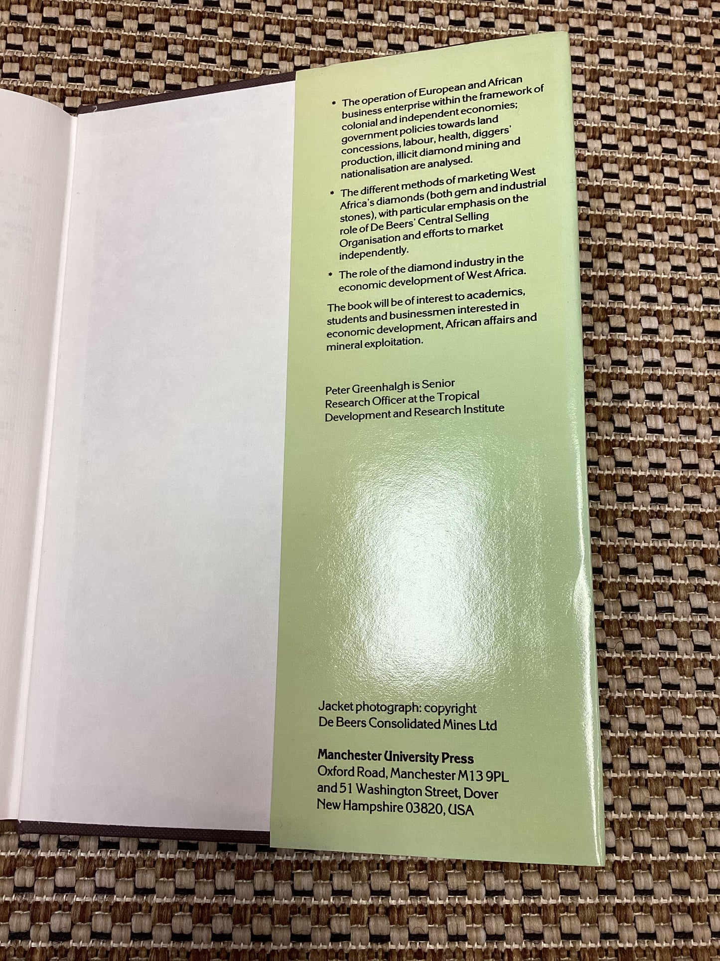 West African Diamonds 1919-83: An Economic History by Peter Greenhalgh (1985)