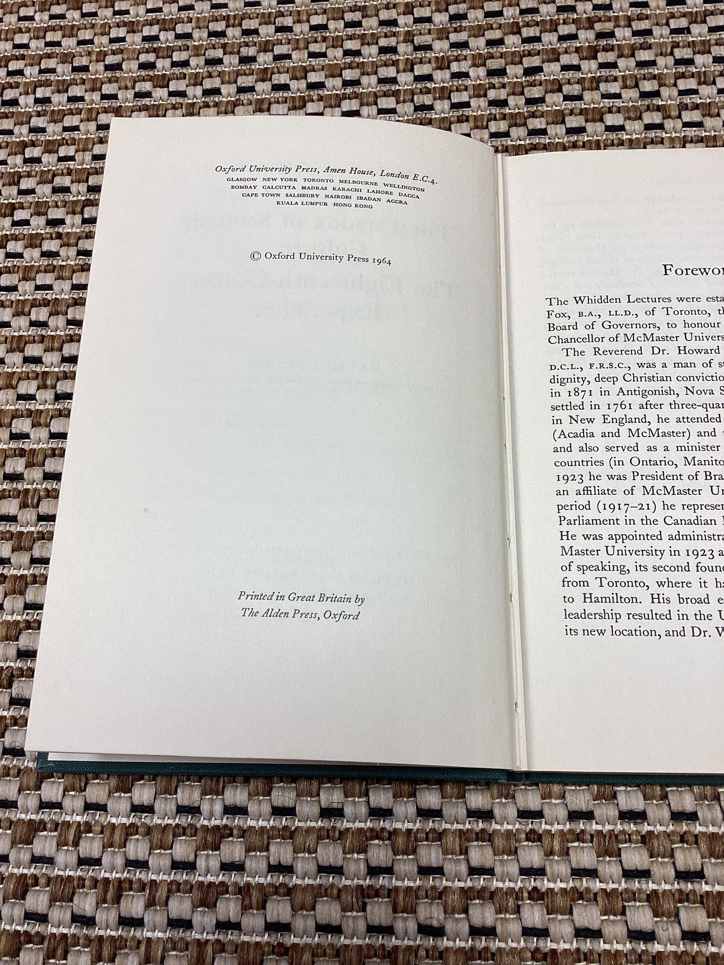 The Paradox of Scottish Culture: The Eighteenth Century Experience by David Daiches (1964)