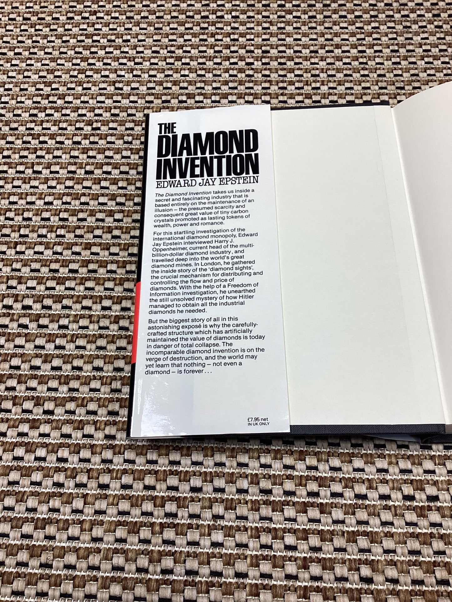 The Diamond Invention: An Expose of the International Diamond Monopoly by Edward Jay Epstein (1982)