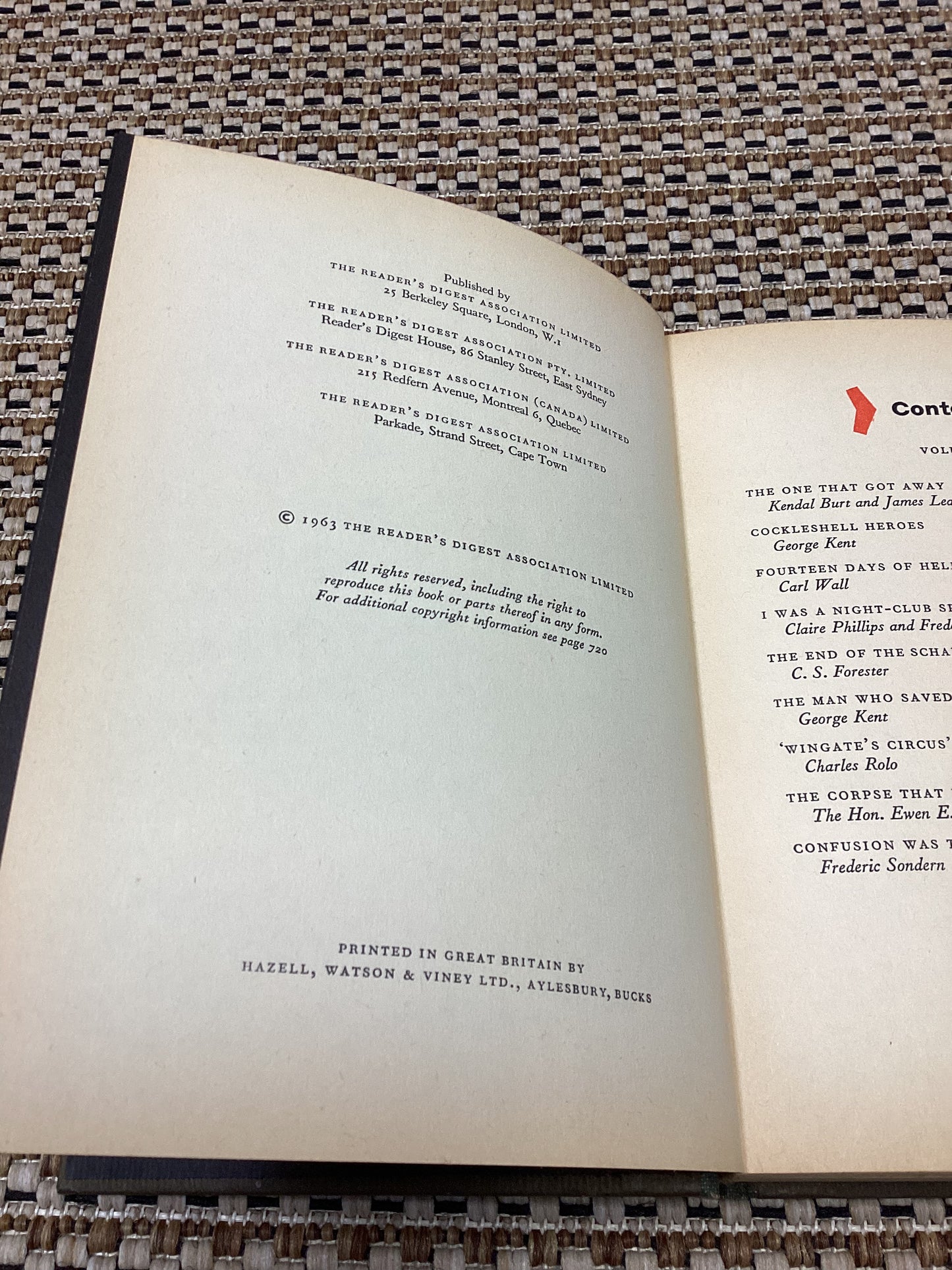Reader's Digest Secrets and Stories of the War Volume 2 (1963)