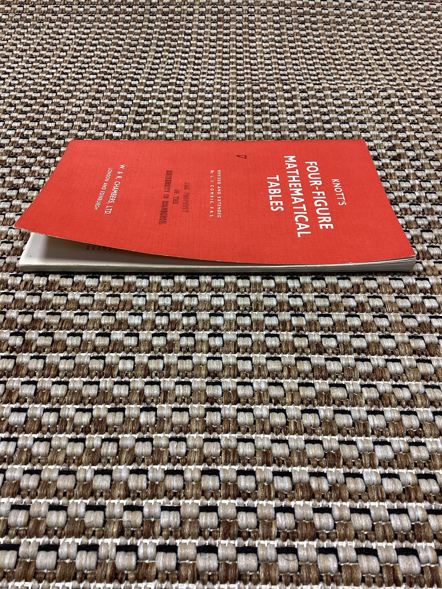 Knott's Four-Figure Mathematical Tables by L.J. Comrie (1963)