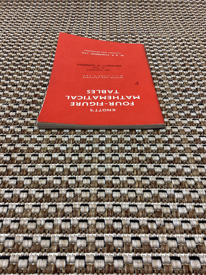 Knott's Four-Figure Mathematical Tables by L.J. Comrie (1963)