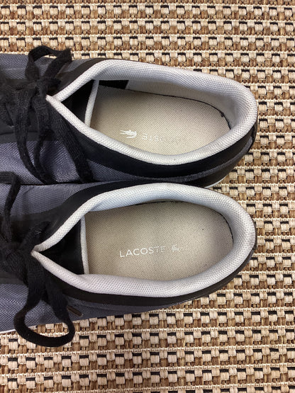 Lacoste Black & Grey 'Carnaby' Trainers Size 7