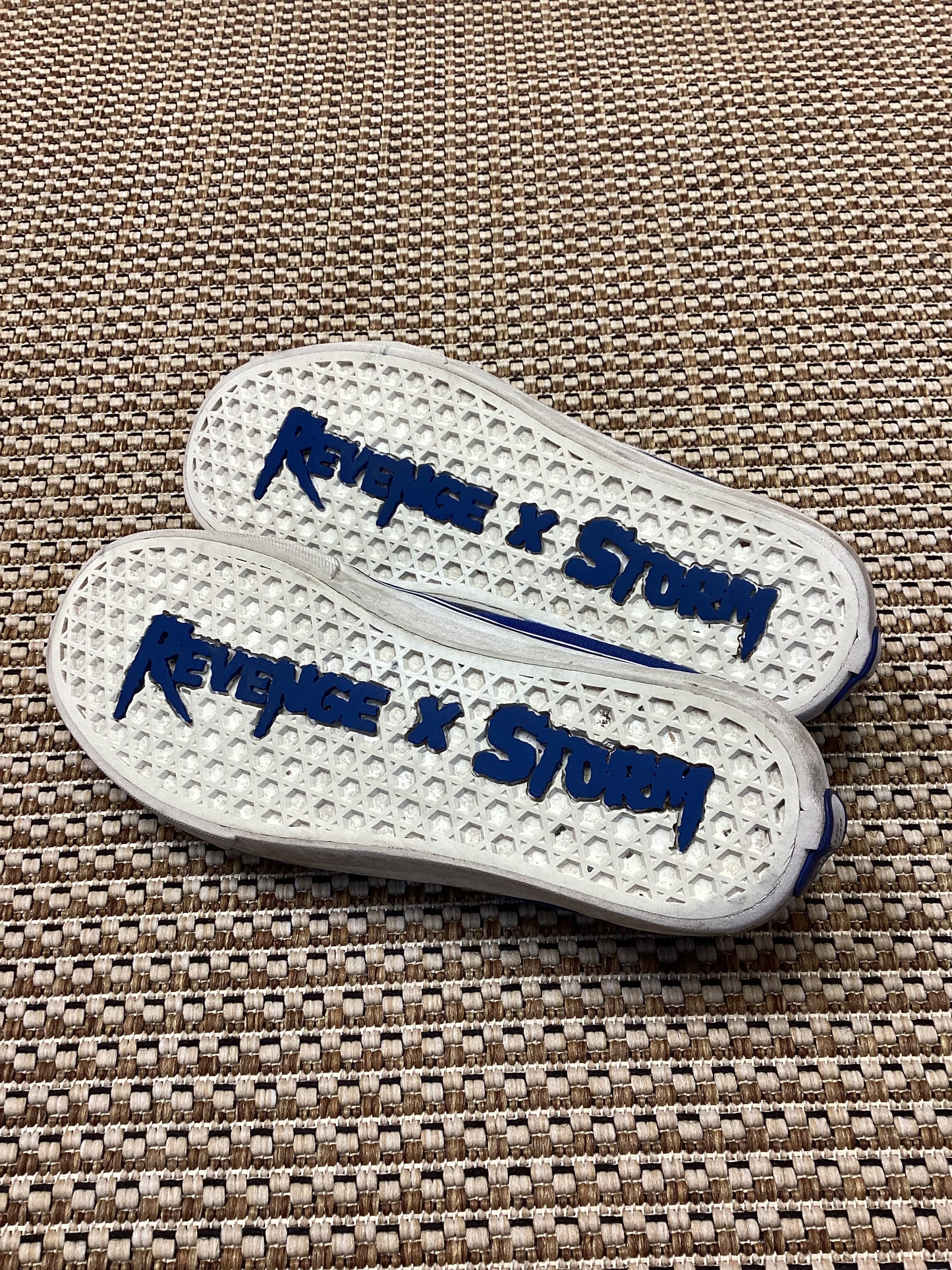 Revenge X Storm Blue Canvas Trainers Size 8.5