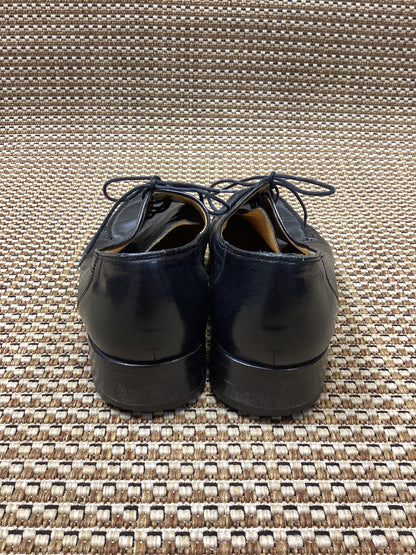 Vintage Grenson Black Leather Lace-Up Moccasins Size 10.5
