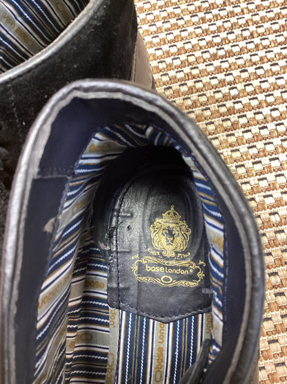 Base London Black Leather 'Conrad' Boots Size 10