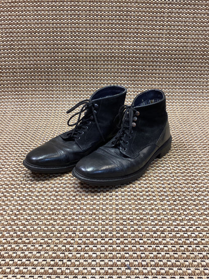 Base London Black Leather 'Conrad' Boots Size 10