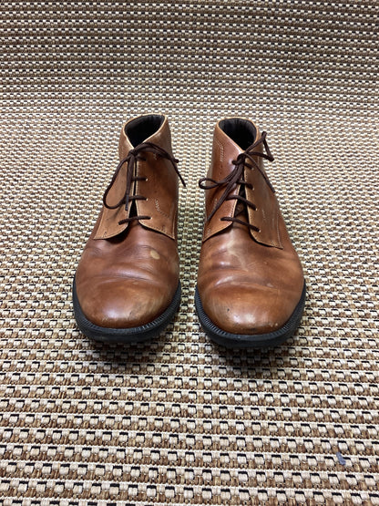 Rockport Brown Leather Lace-Up Boots Size 8