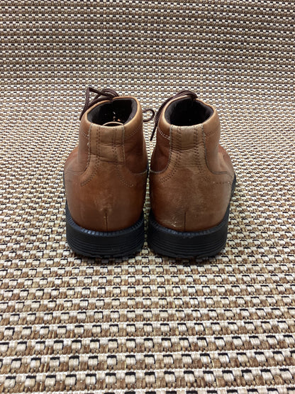 Rockport Brown Leather Lace-Up Boots Size 8