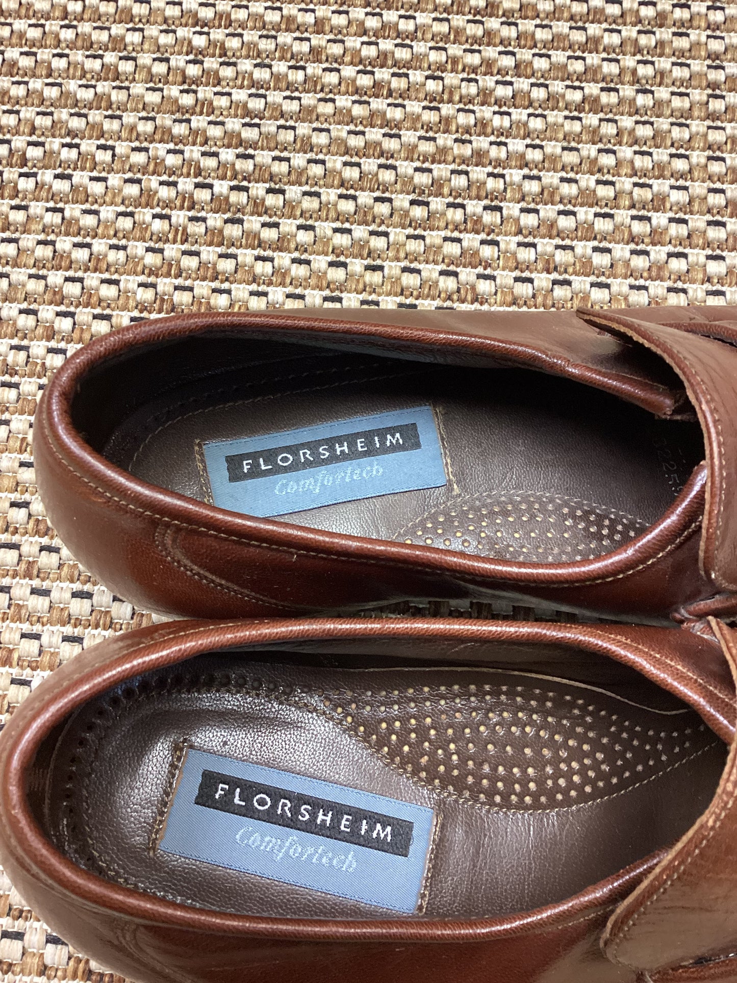 Florsheim Brown Leather Loafers Size 9.5