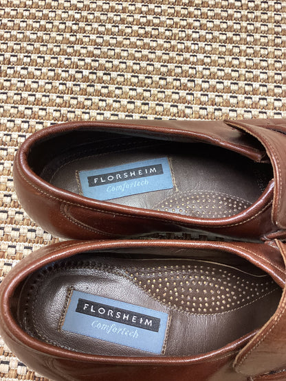 Florsheim Brown Leather Loafers Size 9.5