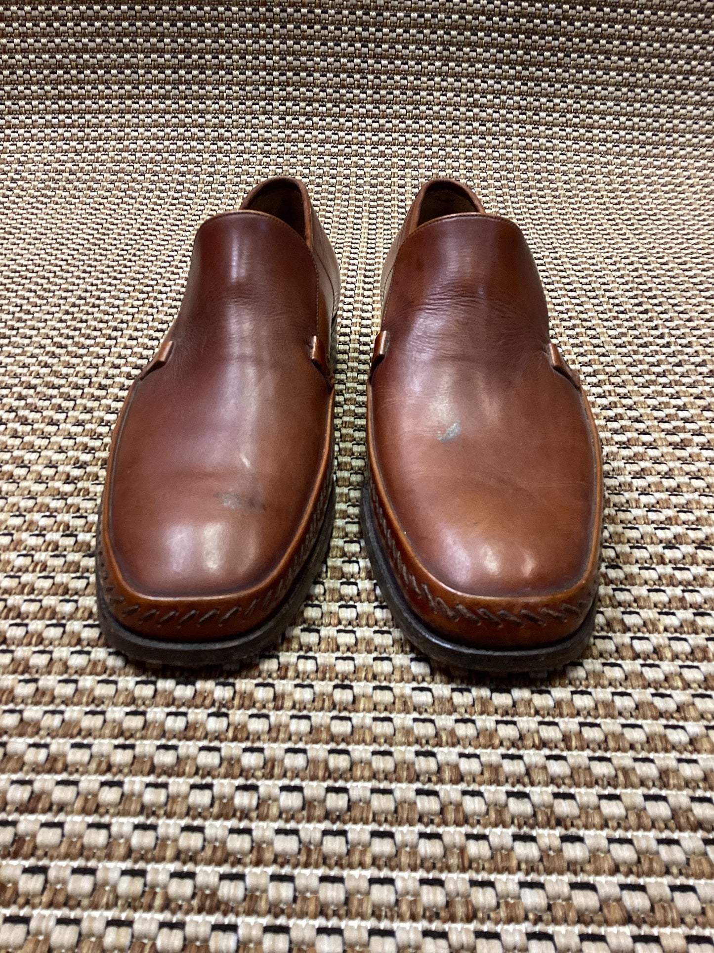 Vintage Barker of Earls Barton Brown Leather Loafers Size 7