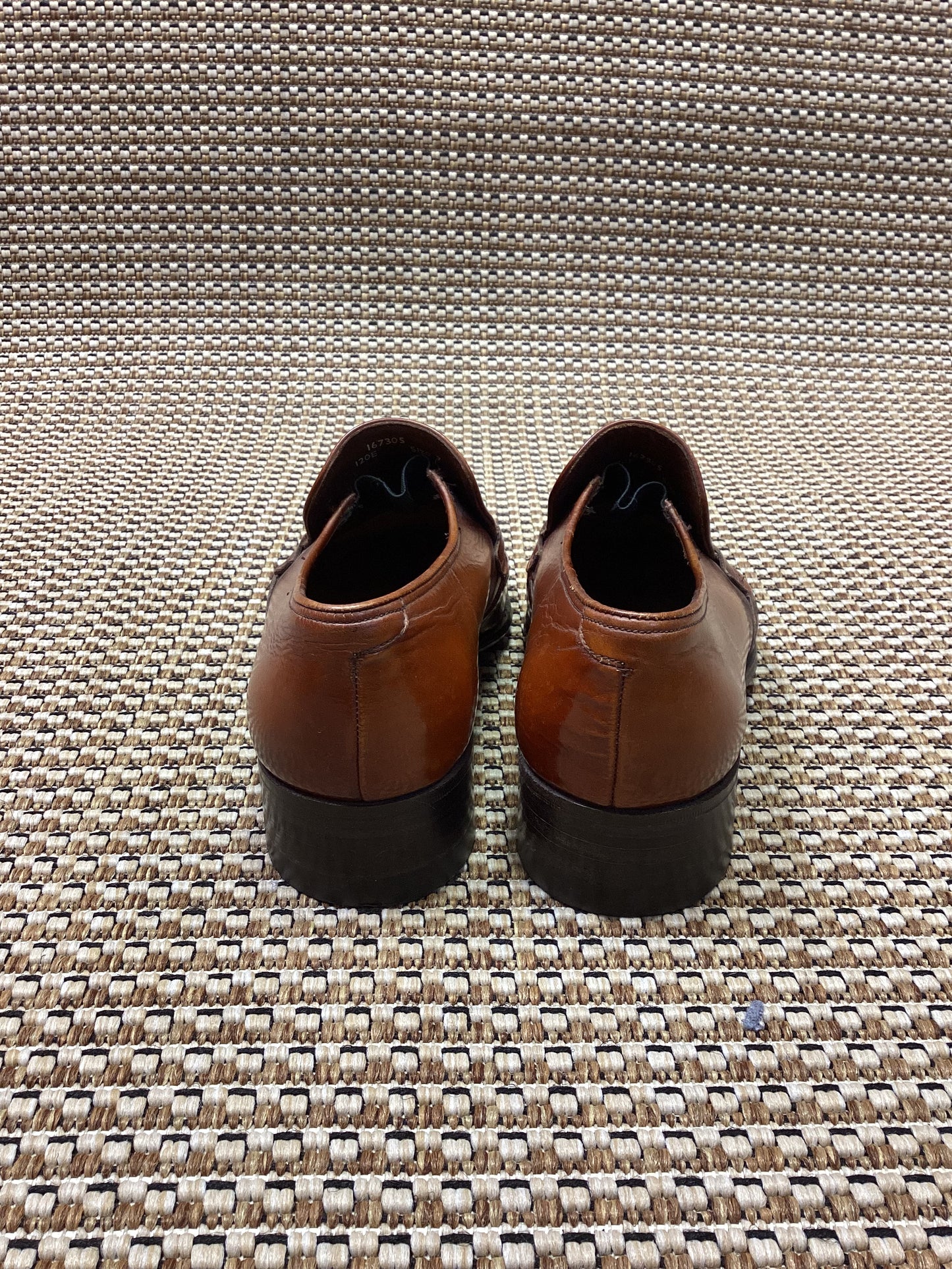 Vintage Barker of Earls Barton Brown Leather Loafers Size 7