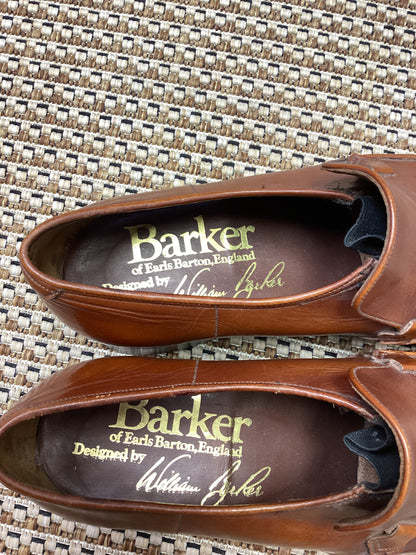 Vintage Barker of Earls Barton Brown Leather Loafers Size 7