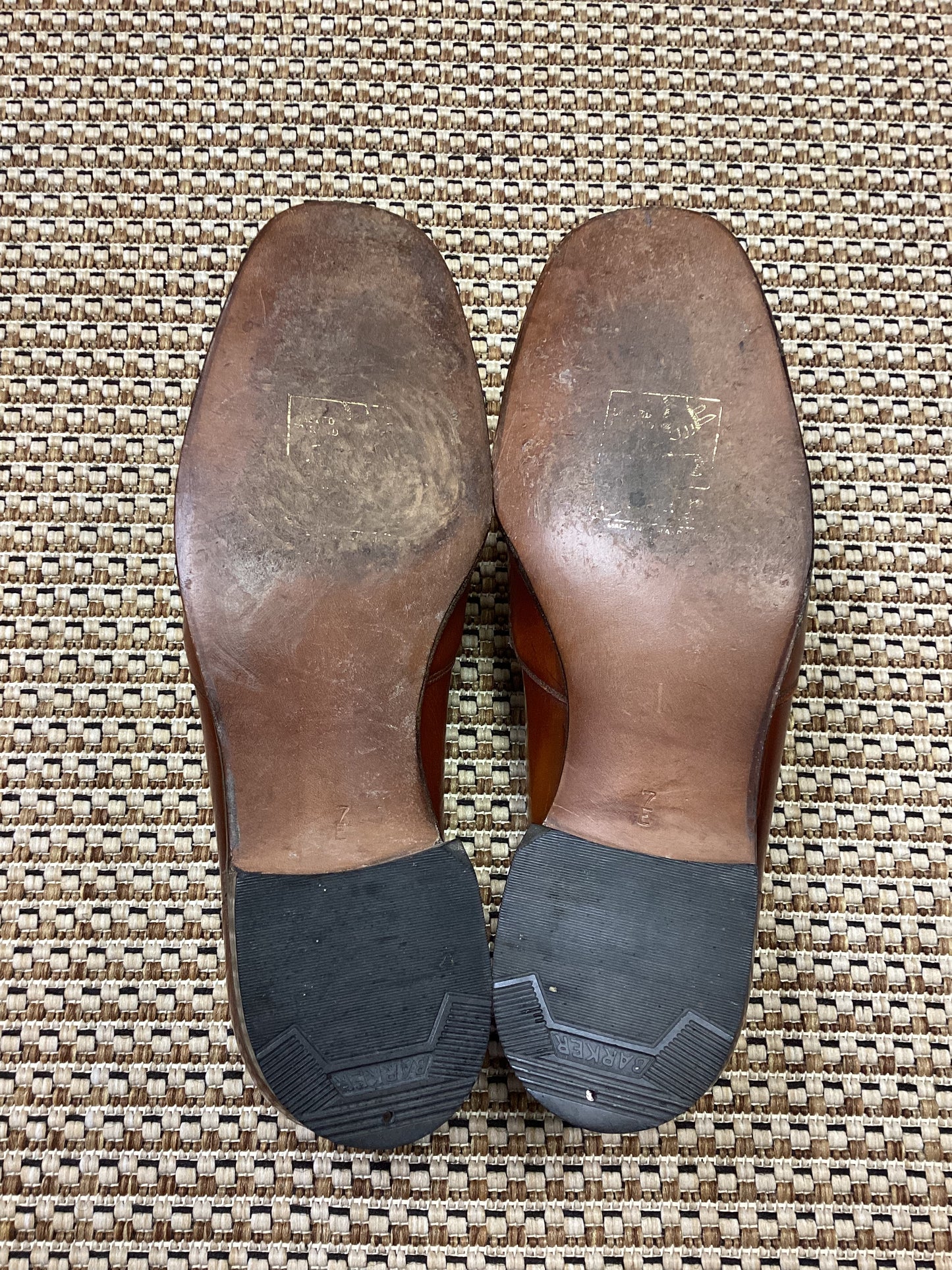 Vintage Barker of Earls Barton Brown Leather Loafers Size 7