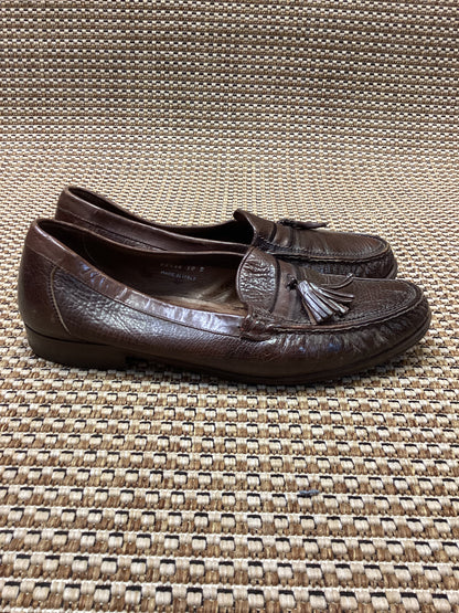 Vintage Florsheim Brown Royal Imperial Leather Loafers Size 9.5