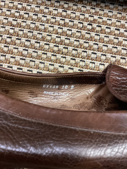 Vintage Florsheim Brown Royal Imperial Leather Loafers Size 9.5