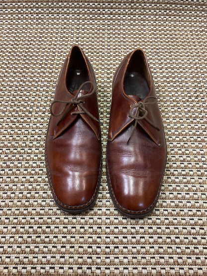 Vintage Barker of Earls Barton Brown Leather Oxfords Size 7