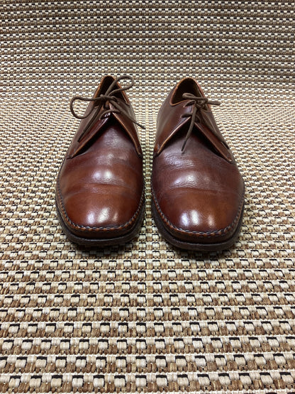 Vintage Barker of Earls Barton Brown Leather Oxfords Size 7