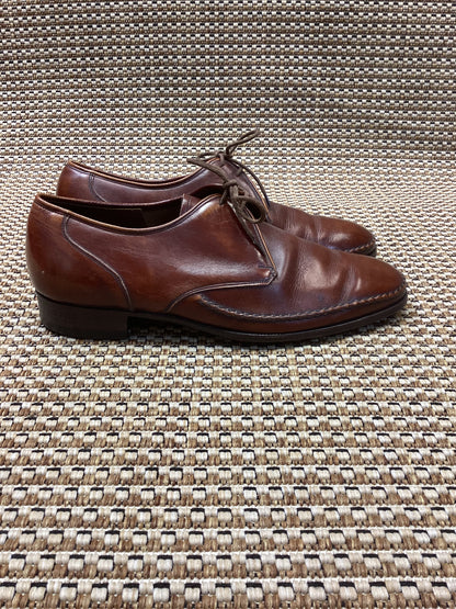 Vintage Barker of Earls Barton Brown Leather Oxfords Size 7