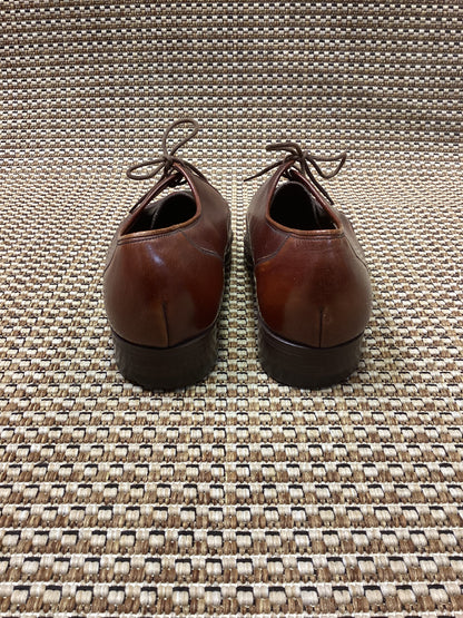 Vintage Barker of Earls Barton Brown Leather Oxfords Size 7
