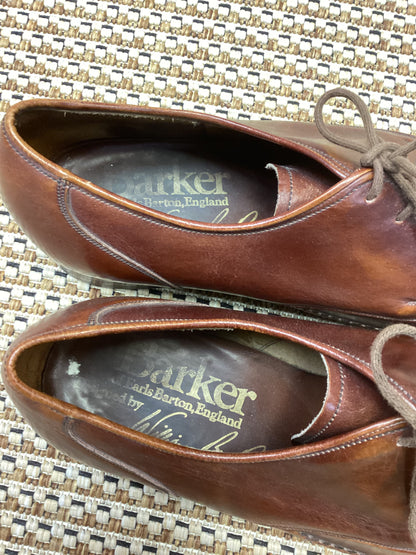 Vintage Barker of Earls Barton Brown Leather Oxfords Size 7