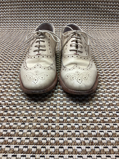 Paul Smith Cream Leather Brogues Size 4