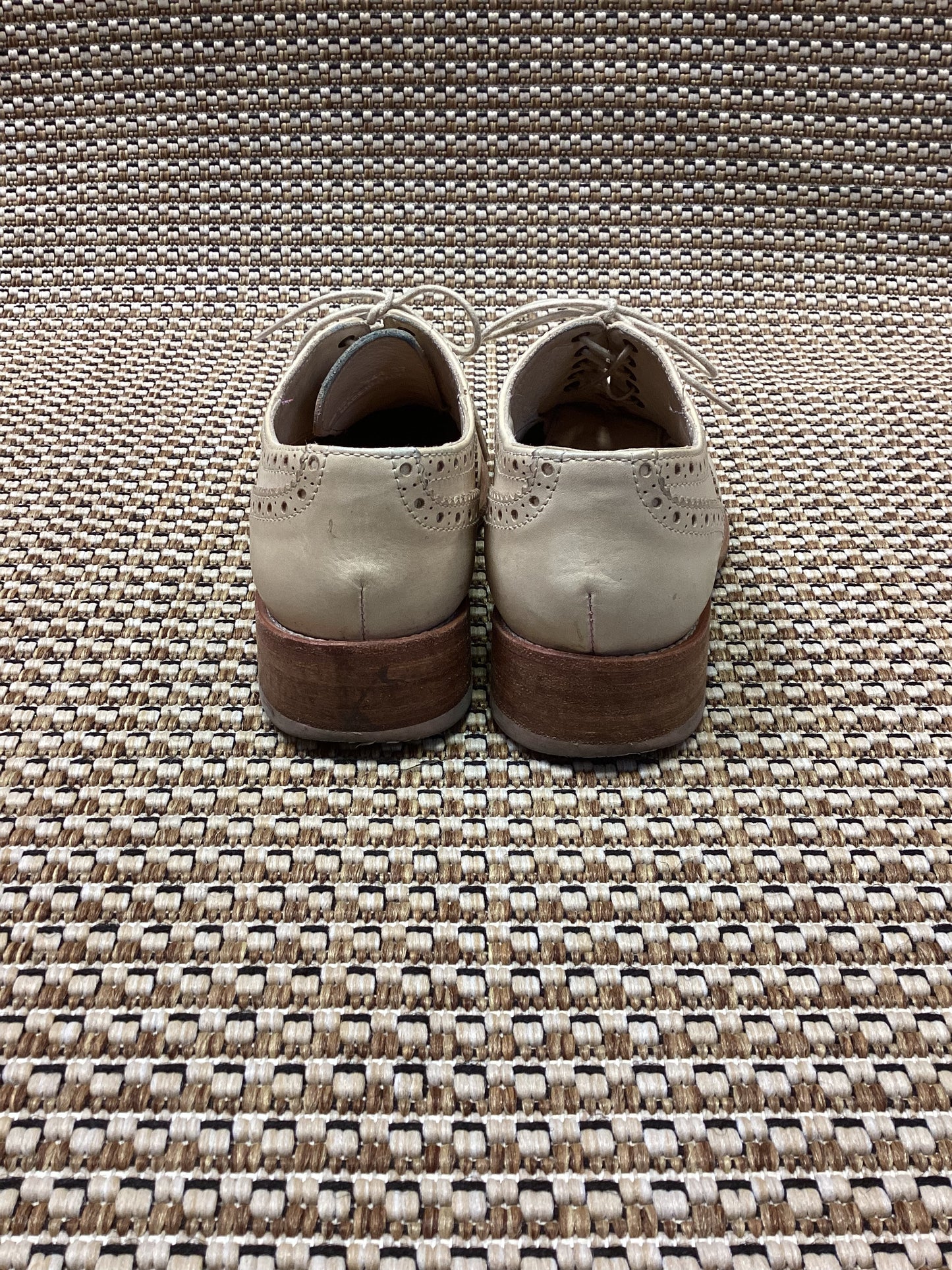 Paul Smith Cream Leather Brogues Size 4