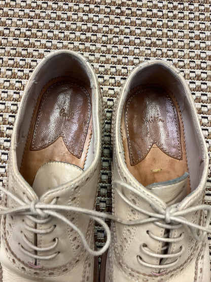 Paul Smith Cream Leather Brogues Size 4
