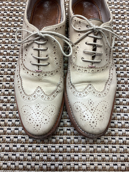 Paul Smith Cream Leather Brogues Size 4